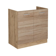 Mobile lavello cucina R-Line Sonoma/Rovere dorato 80 cm senza piano di lavoro Vicco