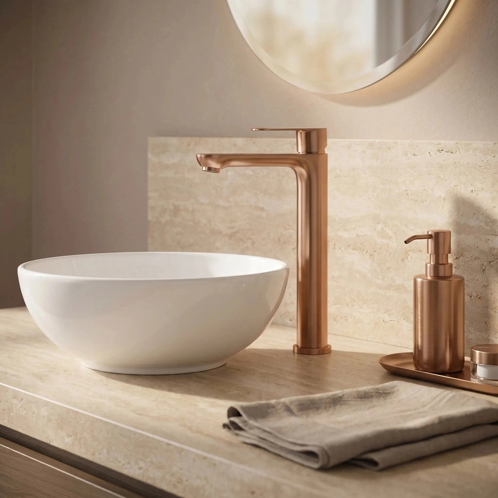 Rubinetto Da Bagno Rea Logan Brush Copper