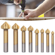 Set di punteria a 8 pezzi 90° a forma a sei punte - rivestimento in titanio - resistente all'ossidazione.