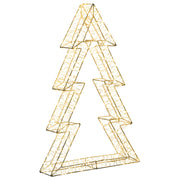 Decorazione con luci LED per albero di Natale Illuminazione in metallo argento interno esterno accessori natalizi