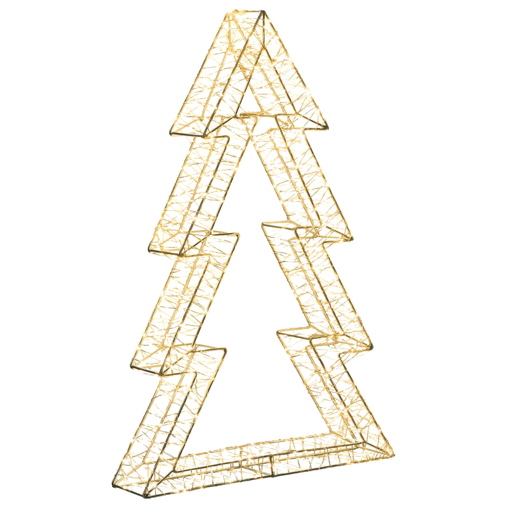 Decorazione con luci LED per albero di Natale Illuminazione in metallo argento interno esterno accessori natalizi