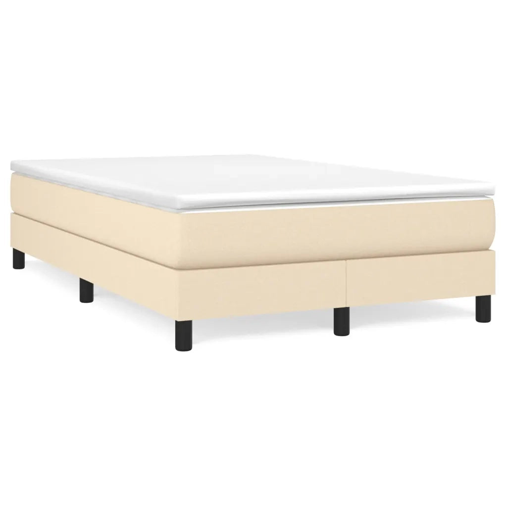 Giroletto a Molle con Materasso Crema 120x190 cm in Tessuto 3269662