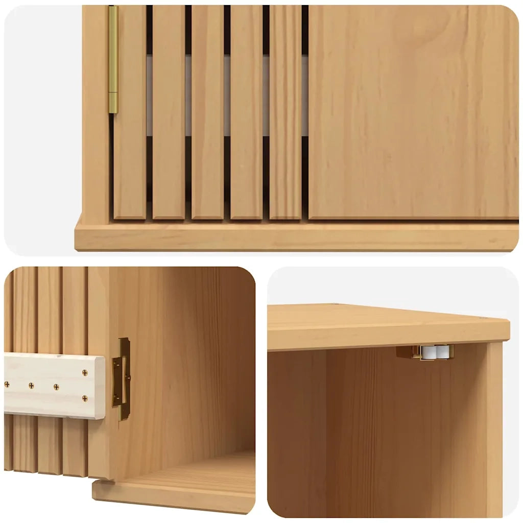 Mobile da Bagno | Armadio da bagno con lo scaffale Olden Marrone 35 x 30 x 55 cm