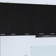 Armadio pensile con porta Rovere Nero e Bianco 50 x 31 x 80 cm