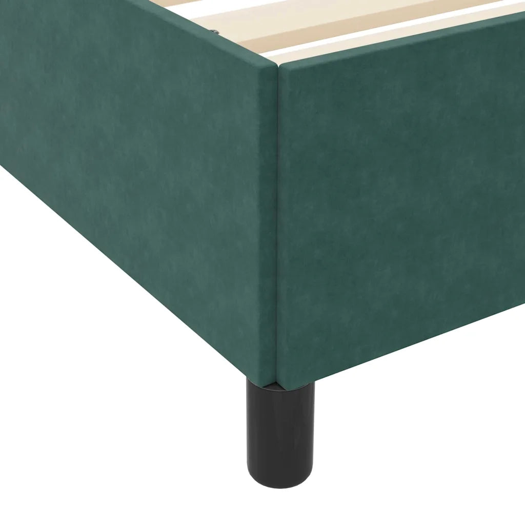 vidaXL Struttura del letto Verde scuro, Verde e Bianco 100 x 200 cm