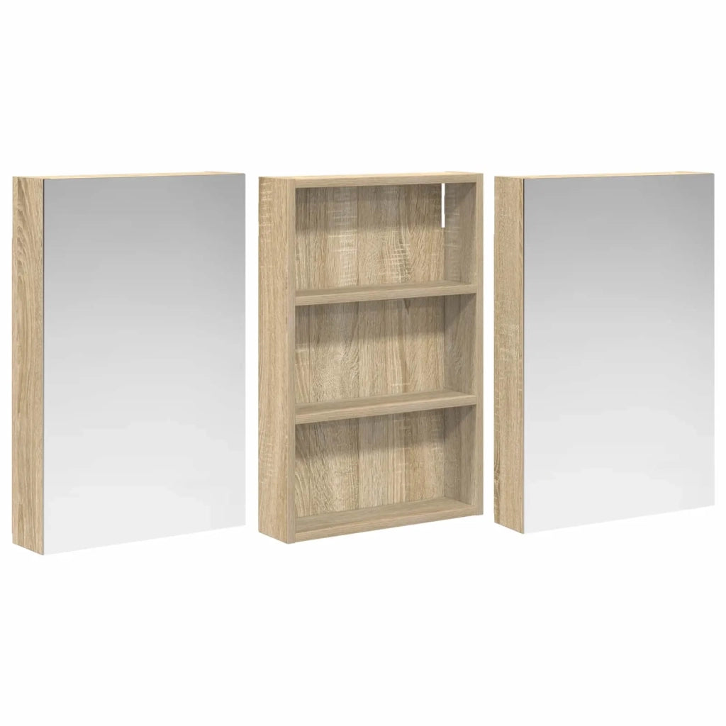Set di Armadi da Bagno con porta 3 pcs 120 x 10,5 x 60,5 cm 3403730