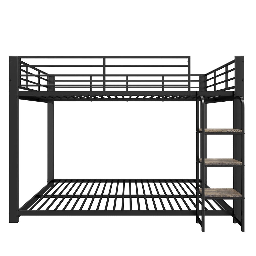 Letto a soppalco ¨C Minimal ¨C nero metallo 140x200cm
