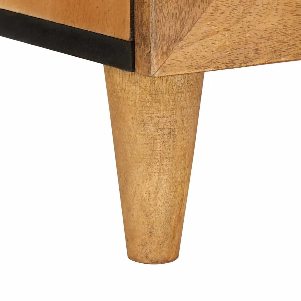 vidaXL Comodino 2 pcs Marrone chiaro 40 x 33 x 46 cm