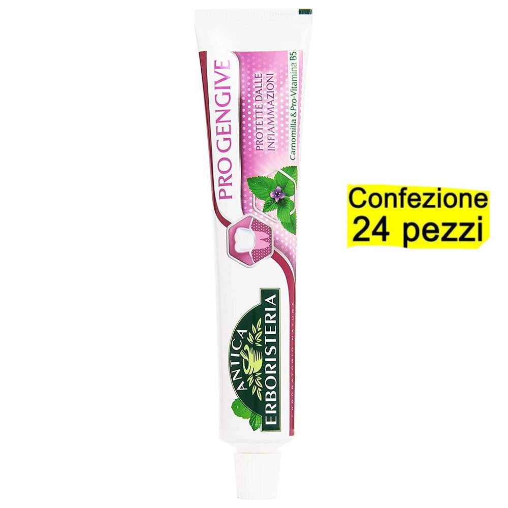 Multipack da 24 dentifrici antica erboristeria pro gengive confezioni da 75 ml ciascuna