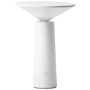 Lampada da tavolo in ferro bianco per interni e per esterni stile moderno