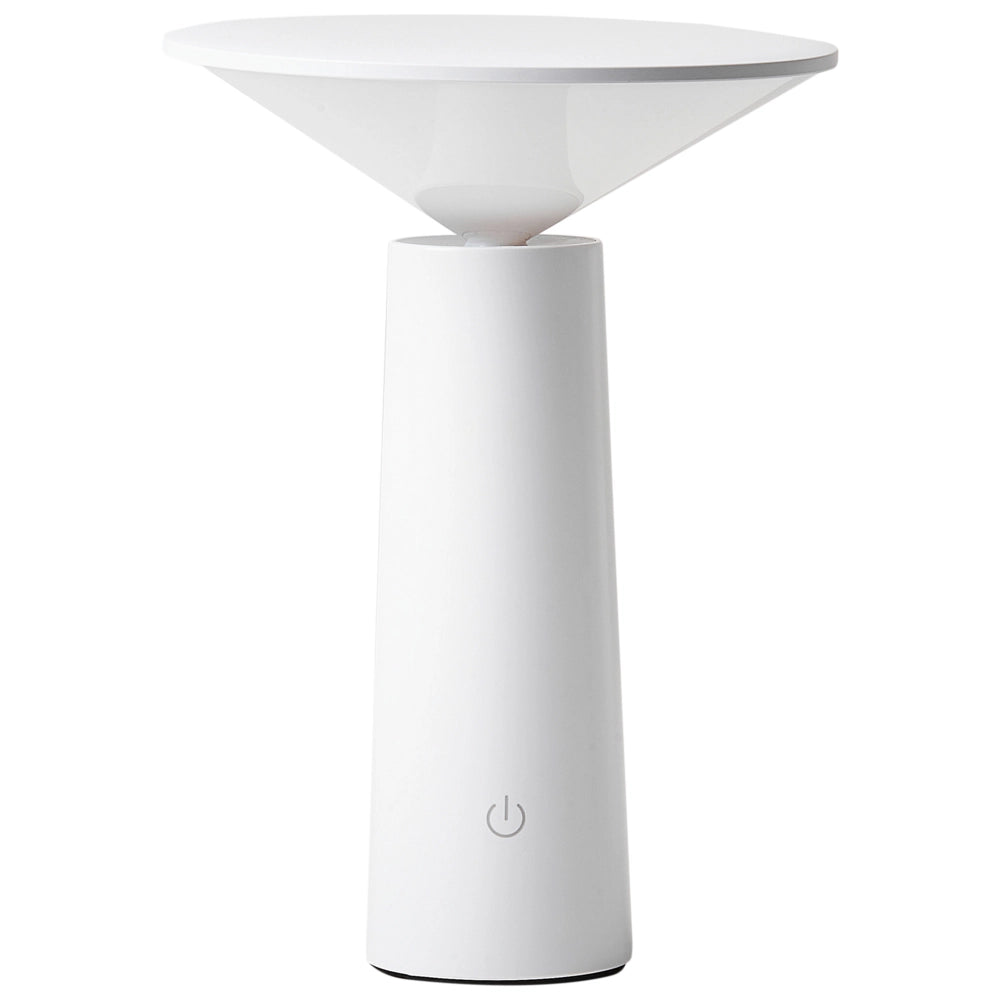 Lampada da tavolo in ferro bianco per interni e per esterni stile moderno