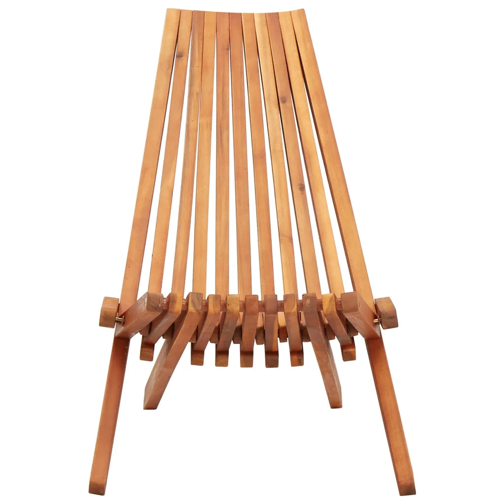 Sedie da Giardino Pieghevoli 2 pz in Legno Massello d'Acacia 45975