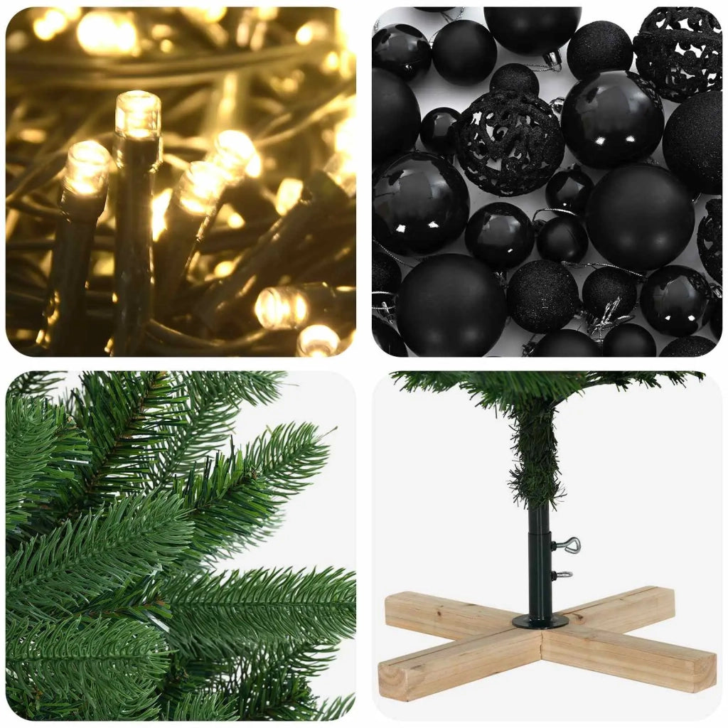 Albero di Natale artificiale con palline 180 cm 300 LED 3461412