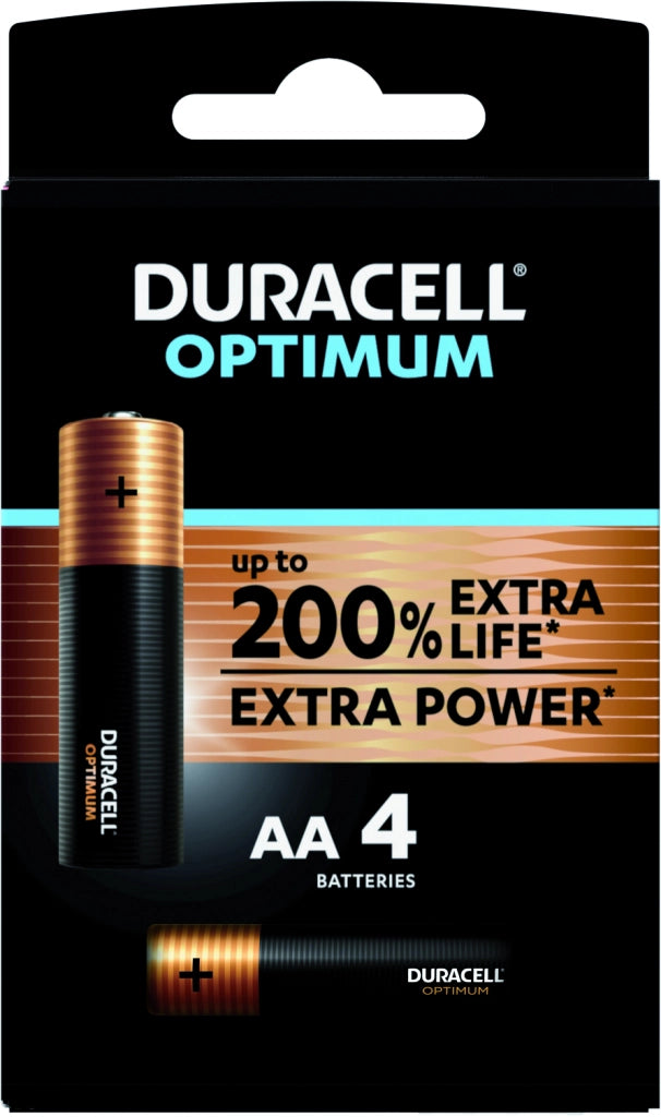 Duracell PILA ACALINA OPTIMUM MN1500 STILO 4 PZ. 1,5V