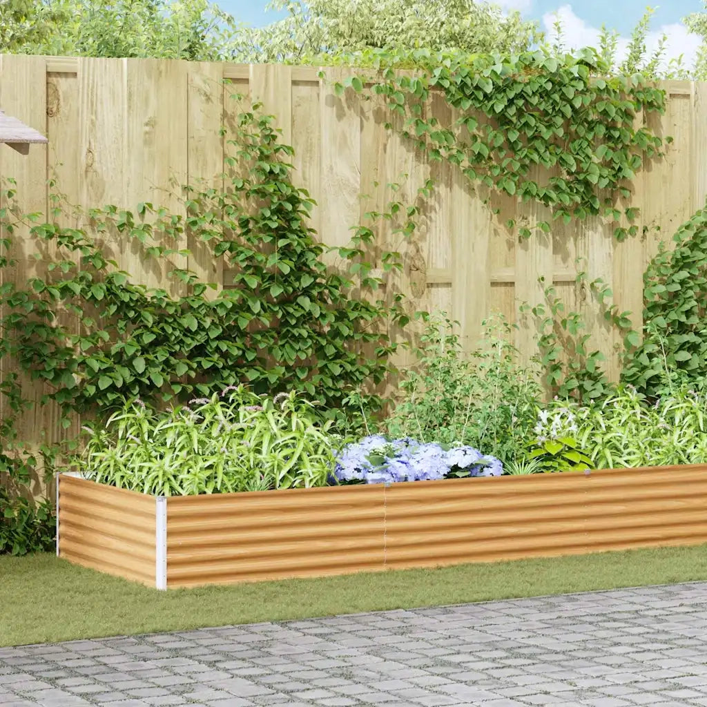 Letto rialzato da giardino 775 x 100 x 36 cm Acciaio zincato 42017364