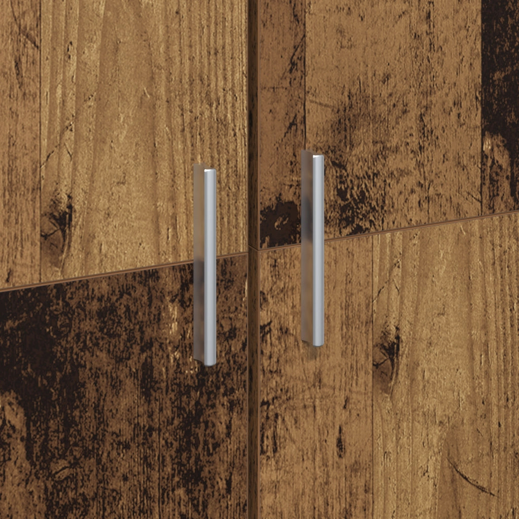 Armadio Alto Legno Vecchio 60x35x180 cm Legno Ingegnerizzato