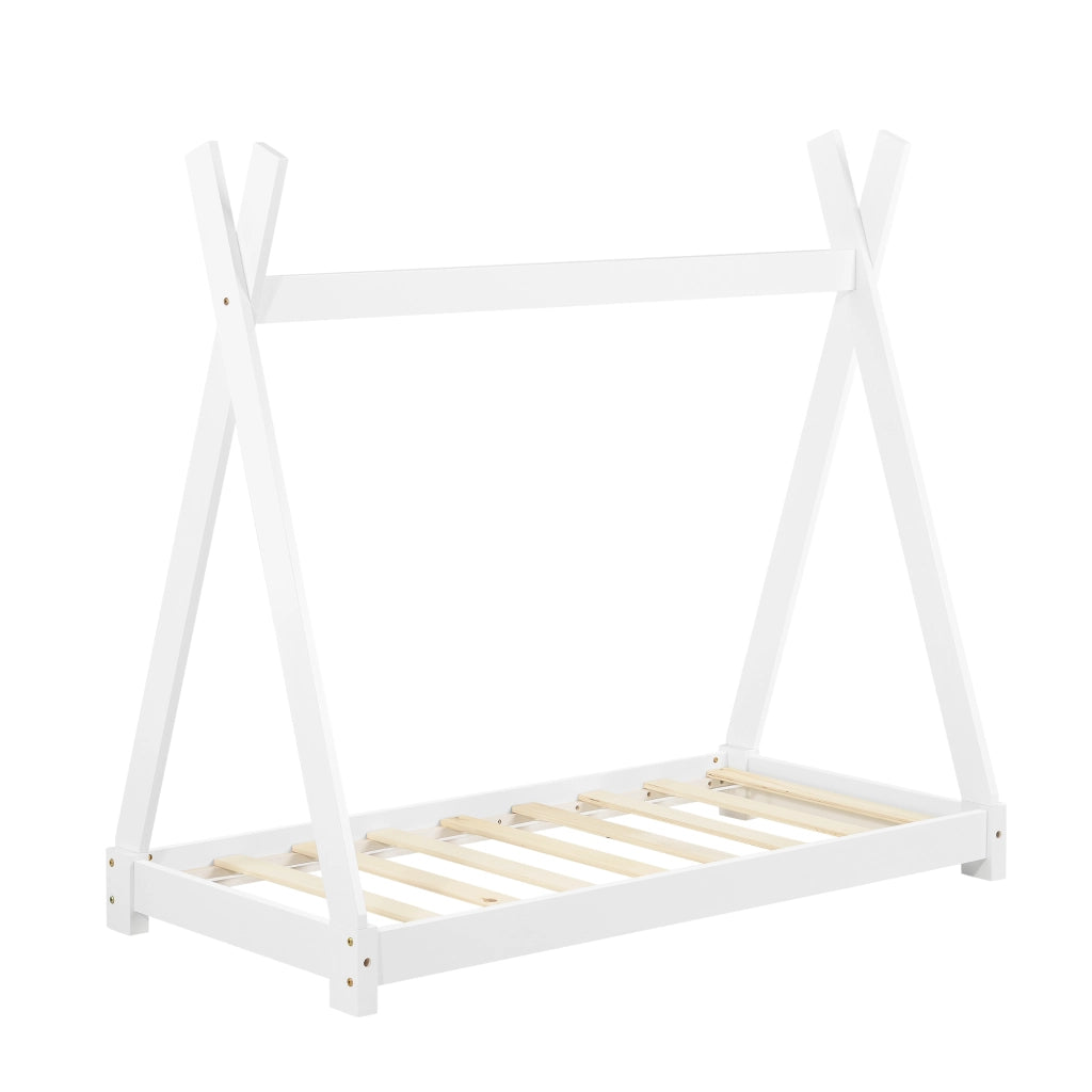 [neu.haus] Letto per Bambini con Materasso a Schiuma Fredda 70 x 140 cm Fodera Rimovibile Öko-Tex Standard 100 made in EU Bianco