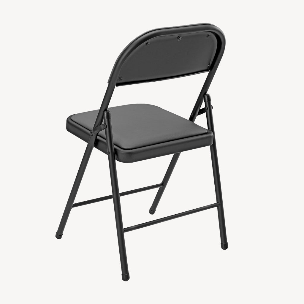 Set di 6 Sedie Pieghevoli da Conferenza con Telaio in Metallo 80 x 46 x 50 cm - Grigio pro.tec