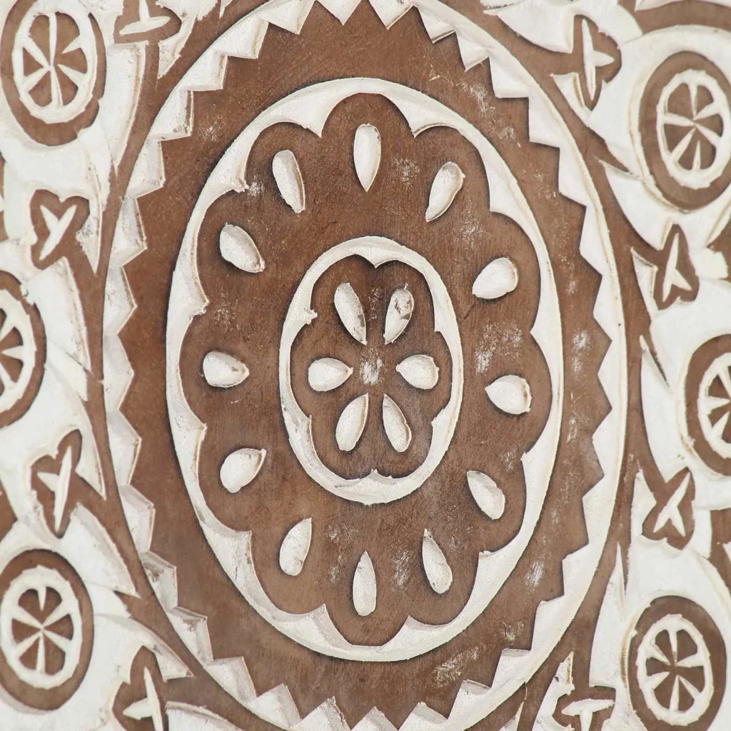 Decorazione artistica 2 pz Marrone e bianco 40 x 40 x 1,5 cm CFW7931483
