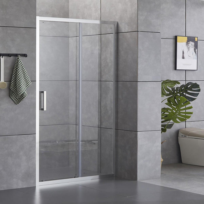Porta Parete Doccia 100 cm 1 Anta Scorrevole in Cristallo Trasparente 6mm H195 Bonussi Giuly