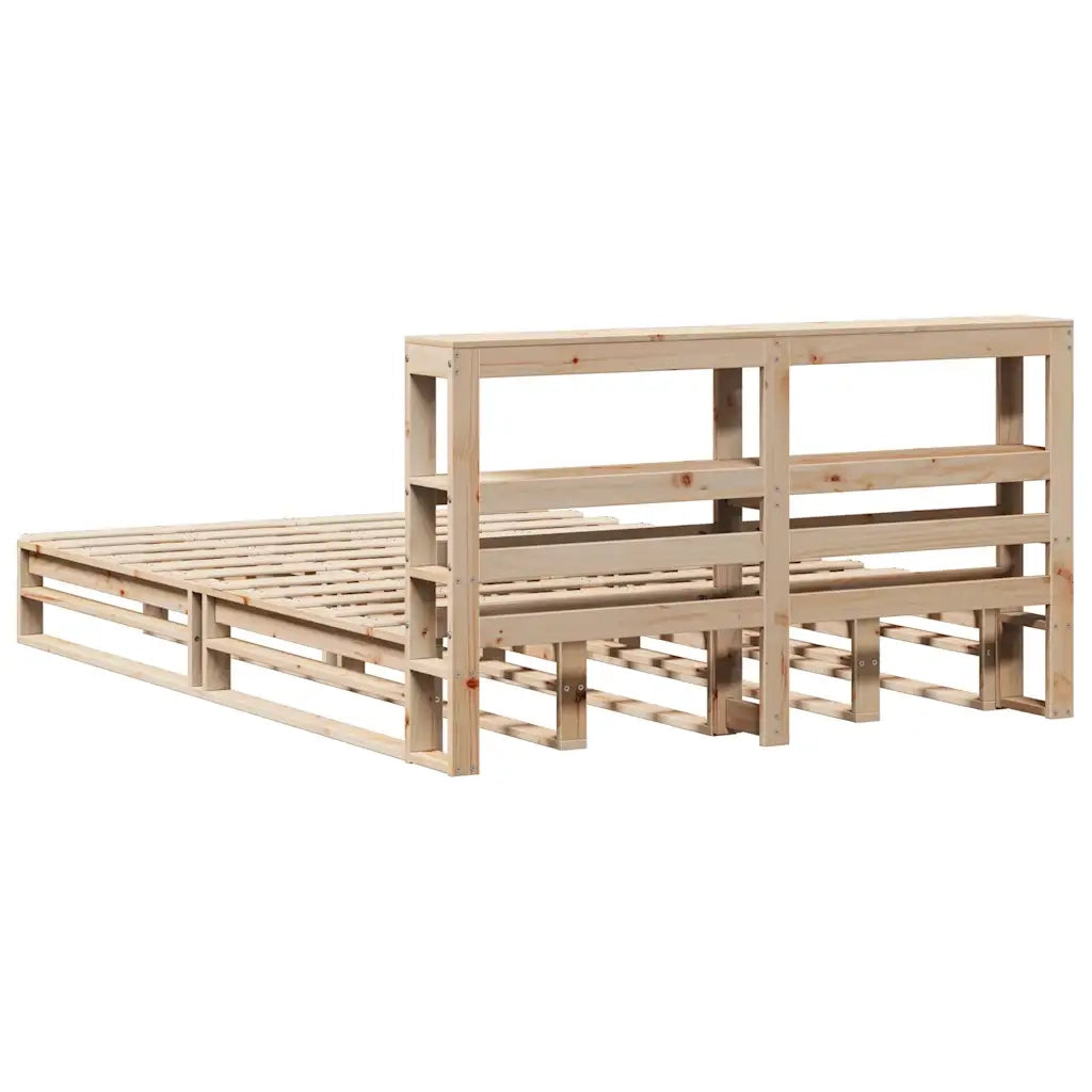 vidaXL Giroletto con Testiera 160x200 cm in Legno Massello di Pino