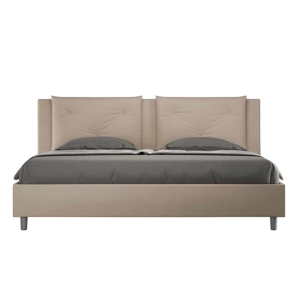 Letto Matrimoniale Extra Large 200x210 cm Senza Rete Appia Tortora