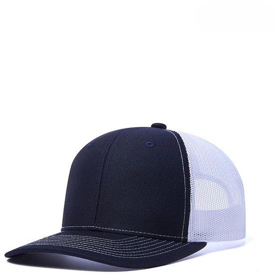 Cappello da Baseball per Uomo - Cappello da Baseball per Uomo e Cappello da Baseball per Donna - Blu Marino e Tela Bianca