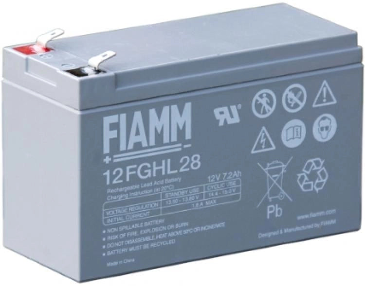 BATTERIA FIAMM 12FGHL28 (EX FGHL20722) Scarica Rapida 12V 7,2Ah