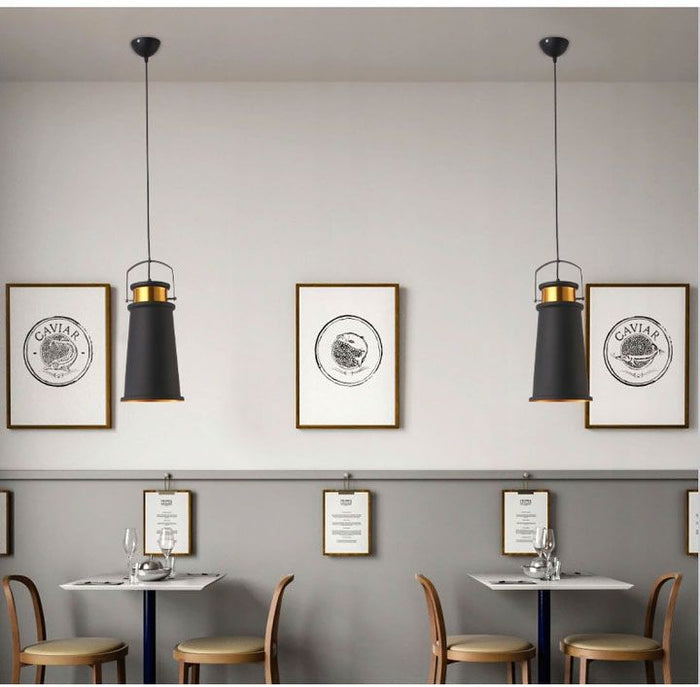 Lampada Da Soffitto Asti B Nero/oro