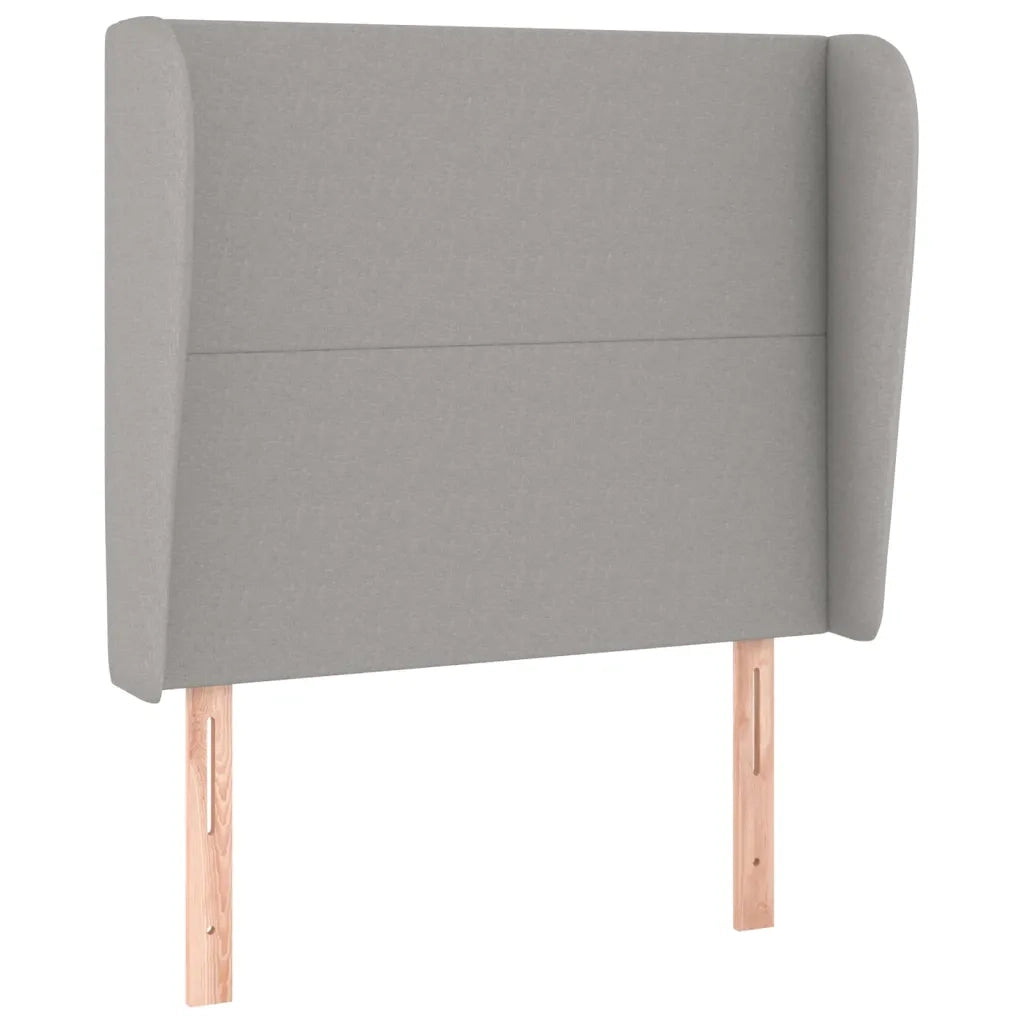 Testiera ad Orecchio Grigio Chiaro 93x23x118/128 cm in Tessuto 3117658