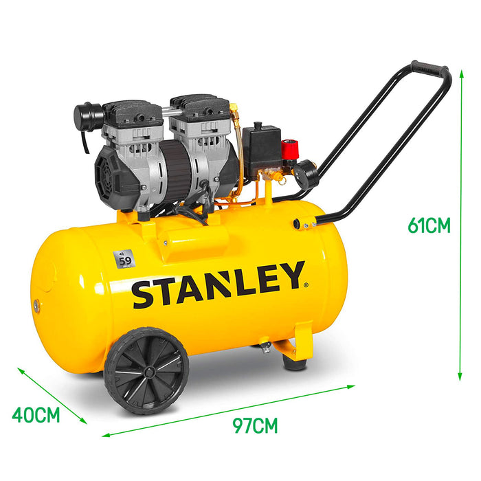 Compressore silenziato 50L Stanley