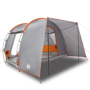 Tenda da campeggio | Tenda da campo 2 Persone Grigio e Arancione Impermeabile
