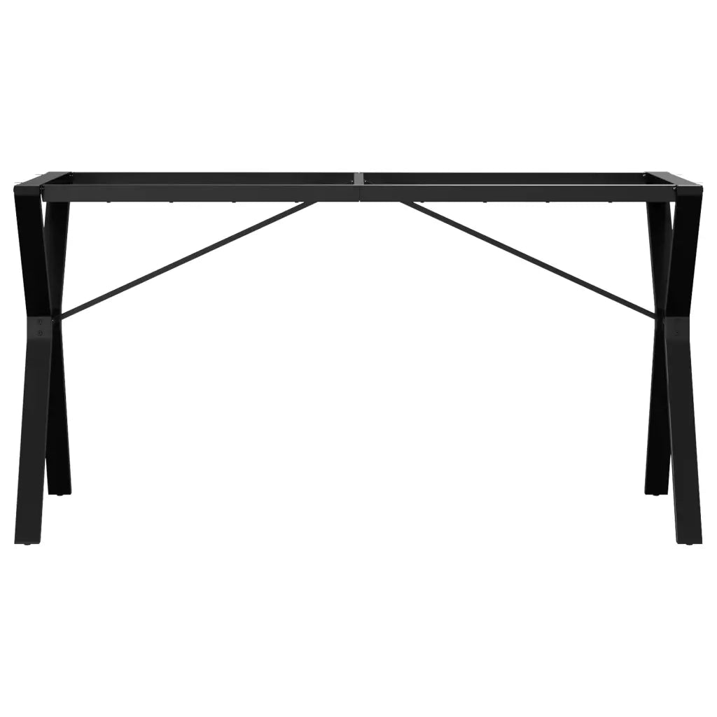 Telaio Gambe a Y per Tavolo da Pranzo 140x60x73 cm in Acciaio