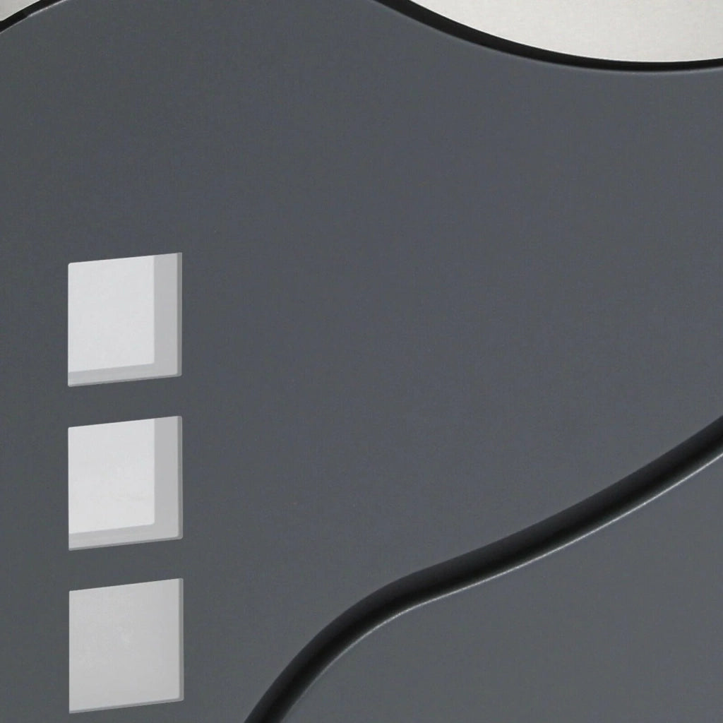 Portalettere/portagiornali di design acciaio inox antracite 16_0000097