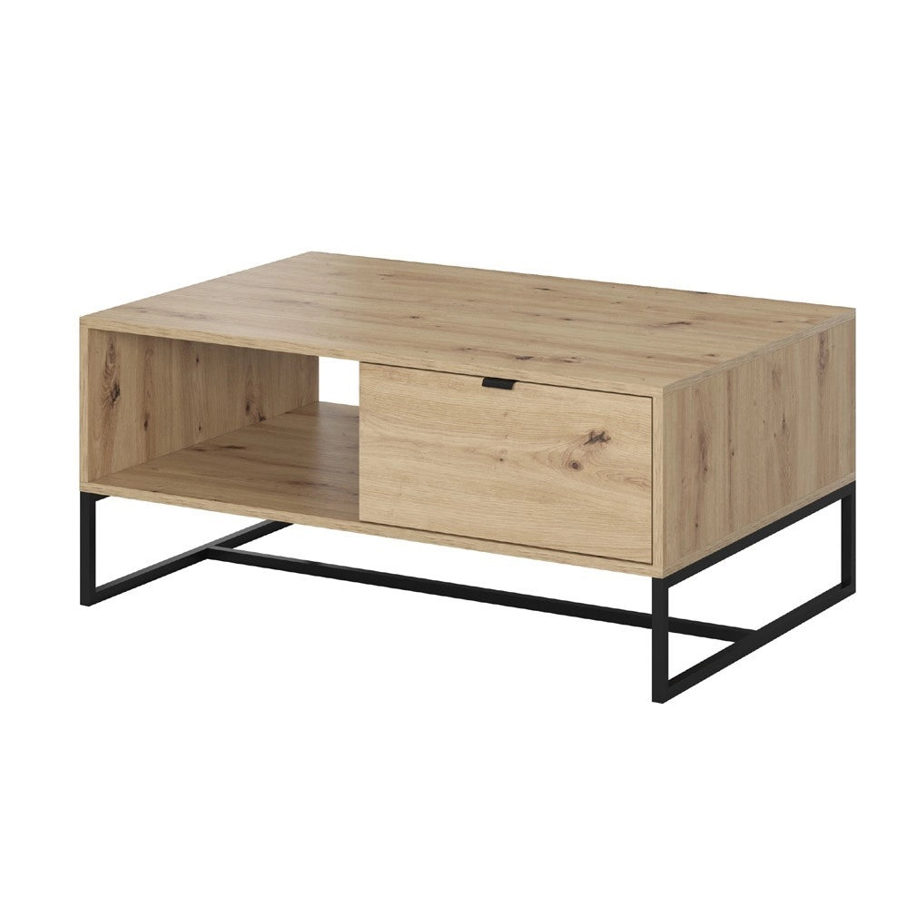 MOBILE CASSETTIERA COMO' LETTO SOGGIORNO QUERCIA NERO 104x68x44cm AMBER