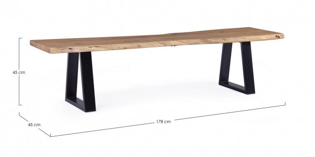 Panca 2 Posti 178x45x45h cm Artur