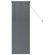 Tendaggi a Veneziana | Tenda a lamelle Grigio scuro 130 x 40 cm Alluminio