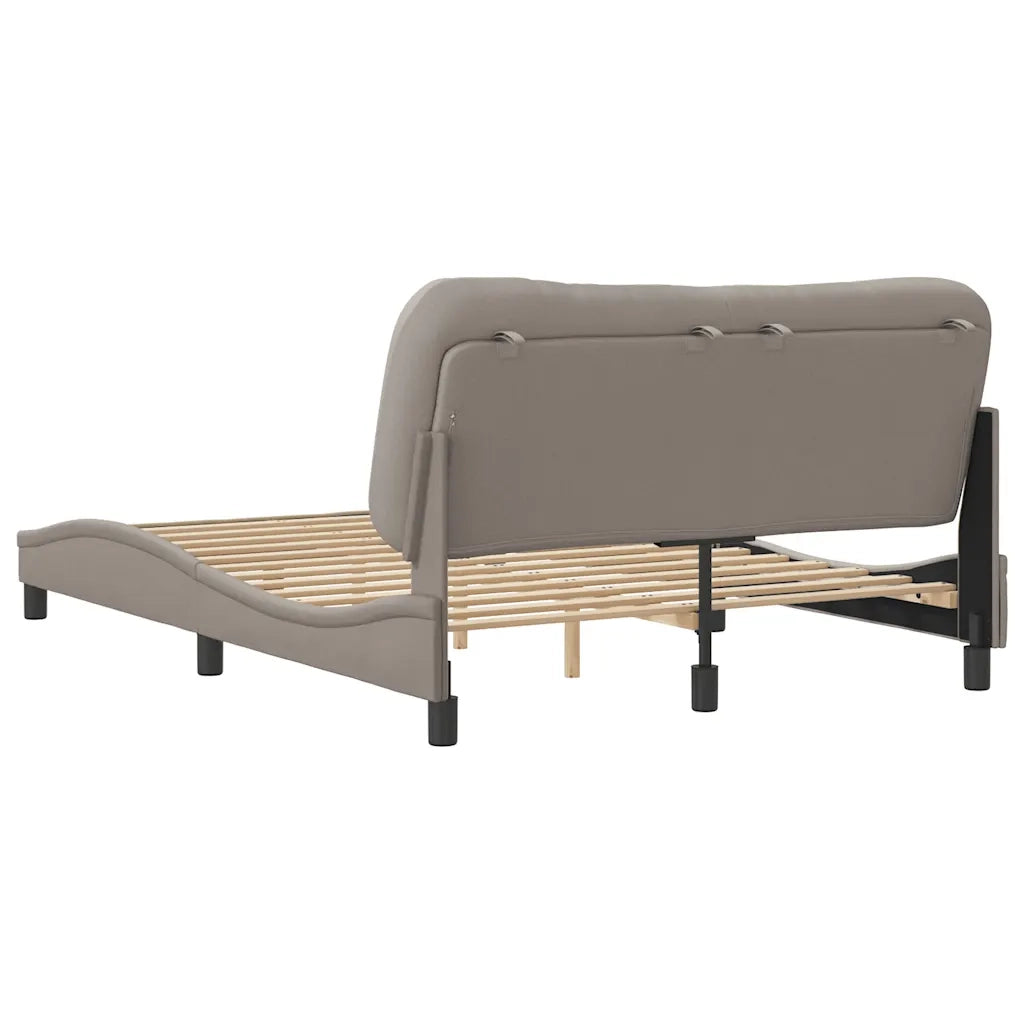 Giroletto senza Materasso Hvar Tortora 140x200 cm in Tessuto 3207776