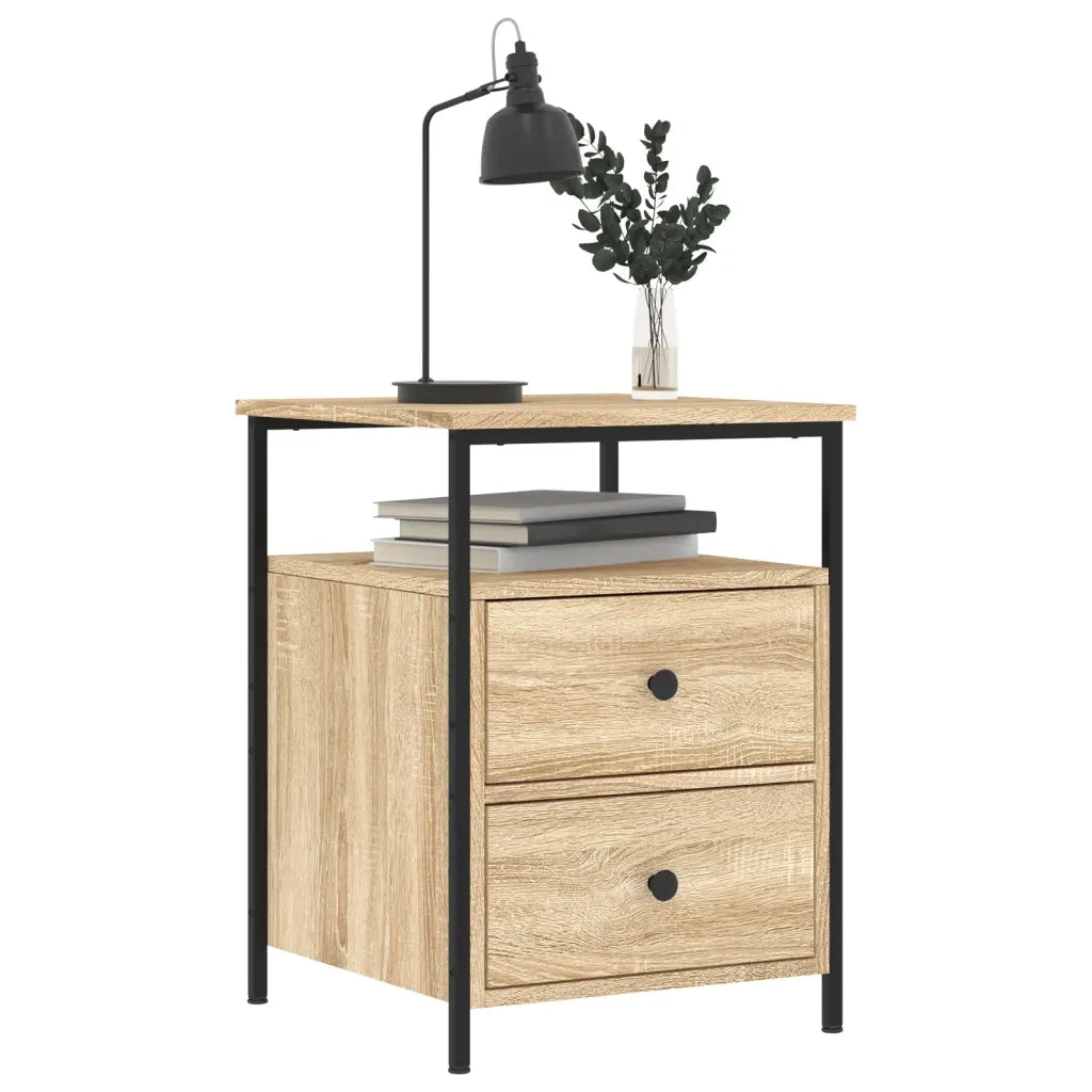 Comodino Rovere Sonoma 44x45x60 cm in Legno Multistrato 826005