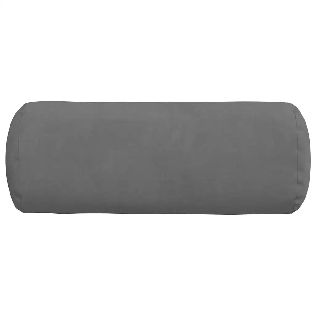 Cuscini a rullo 2 pz | Cuscini per sedie Grigio scuro ? 15 x 40 cm