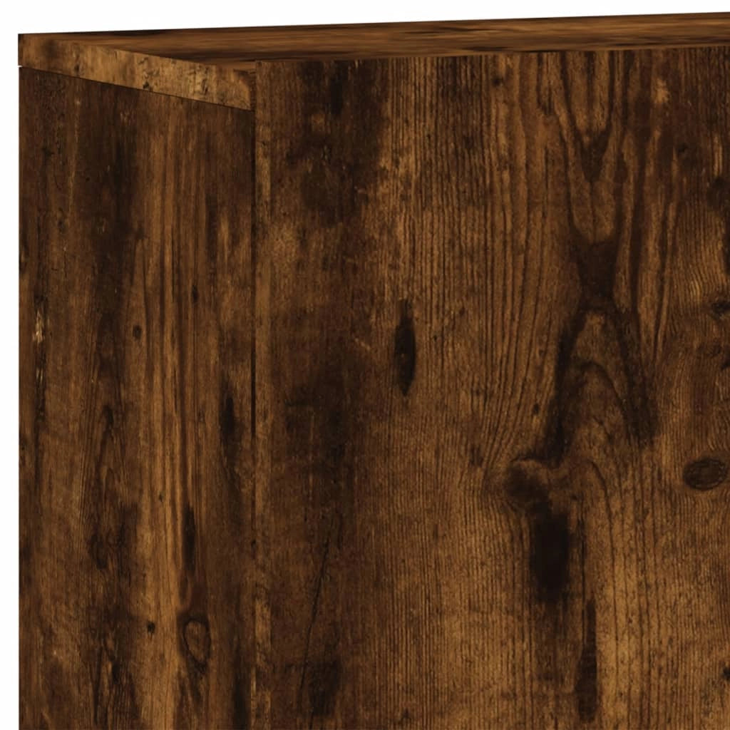 Mobile TV multimediale scaffale TV credenza TV sala da pranzo soggiorno camera da letto a parete rovere affumicato 100 x 30 x 41 cm marrone 02_0028121