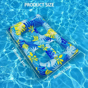 Sedia da giardino gonfiabile con hangmat per piscina, letto gonfiabile galleggiante con stoma - 115x80cm - per bambini e adulti