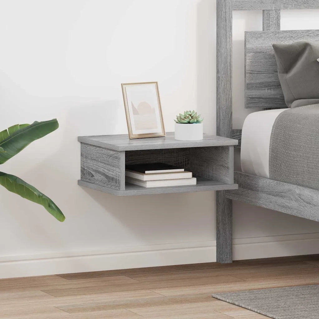 Comodino 2 pcs Grigio Sonoma 40 x 31 x 15 cm Legno multistrato