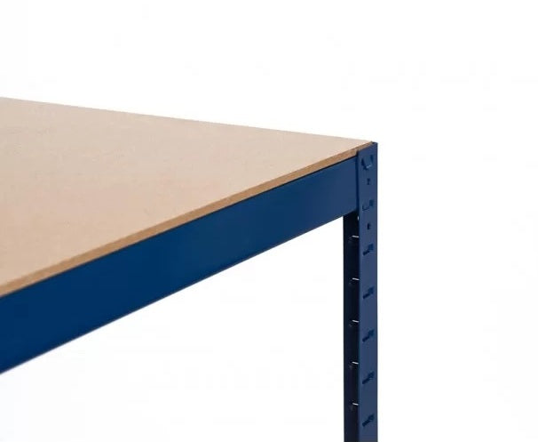 Banco da lavoro, Tavolo da Lavoro da Officina in Acciaio con Ripiano in MDF, Super Resistente e Solido, per Garage, Offi