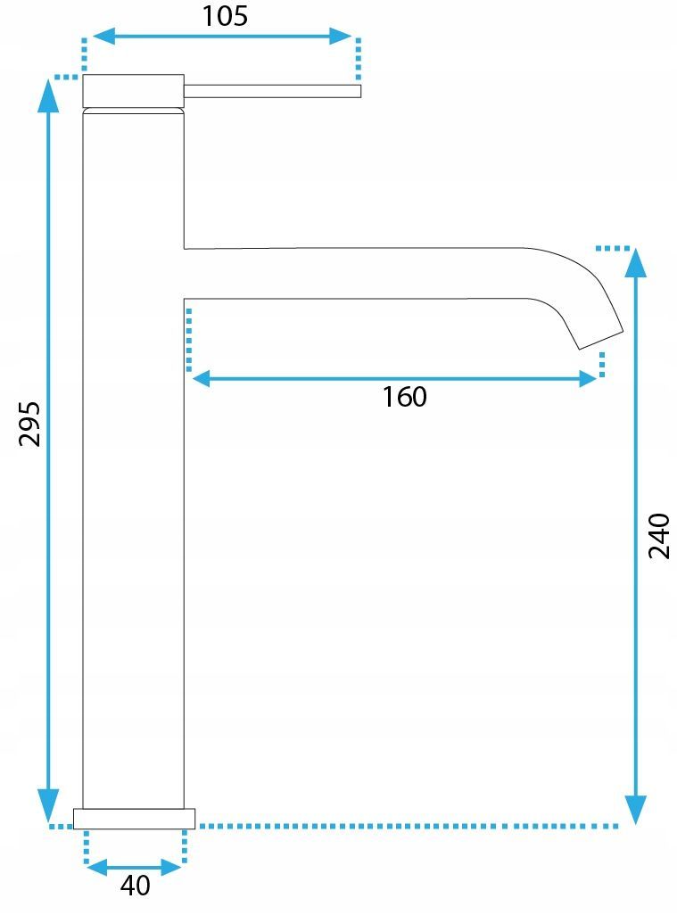Rubinetto Da Lavabo Rea Clif Brush Copper High