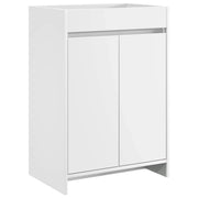 Mobiletto da Bagno Sotto Lavabo Bianco 56 x 37,5 x 81 cm