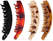 Spazzola per capelli in plastica 4 pezzi - Spazzole per capelli grandi - Progettazione ergonomico - Adatto per tutti i tipi di capelli - Resina di alta qualità - Duratura - Spazzola per capelli a tenuta ermetica