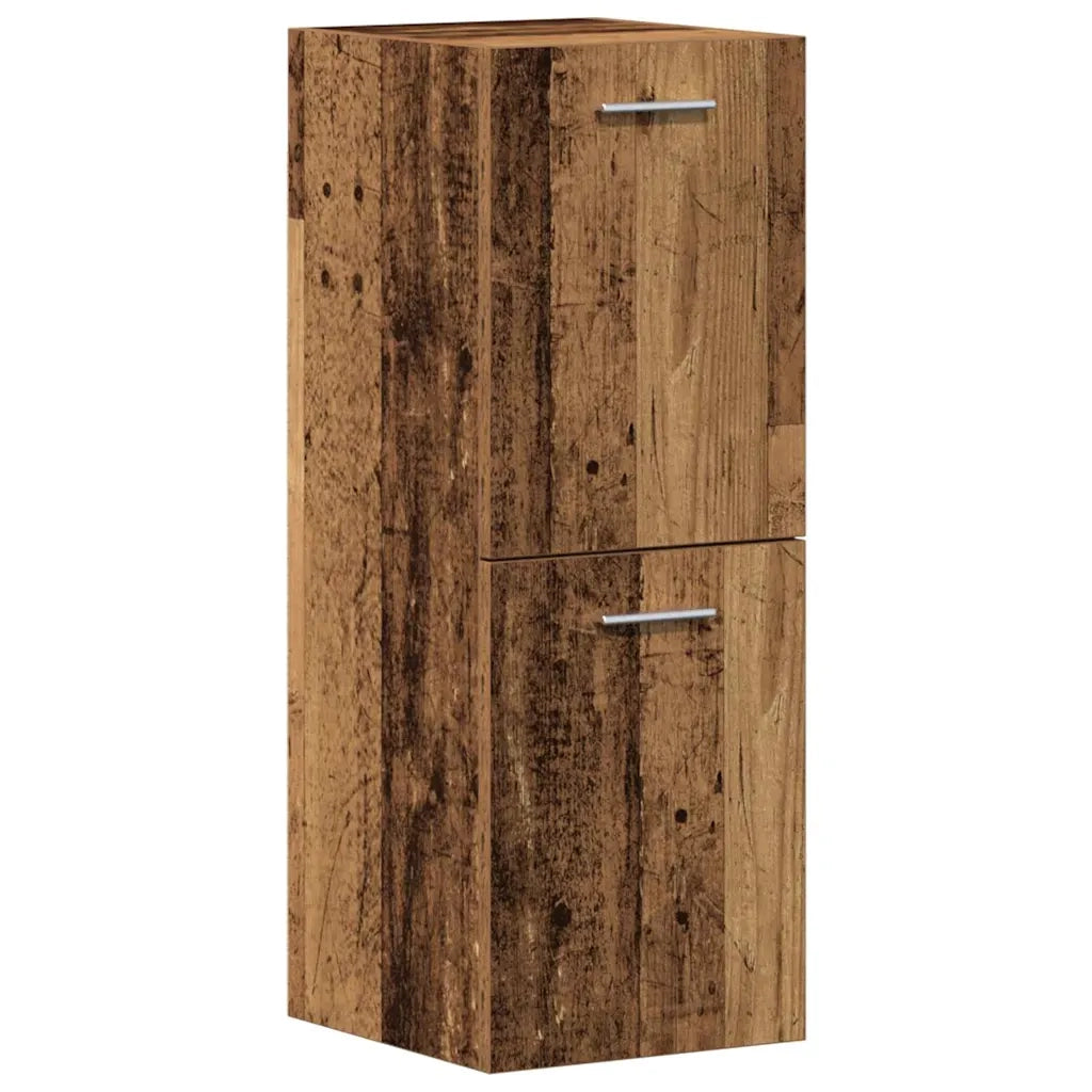 Set di mobili per il bagno con porta 3 pcs Legno vecchio 3332497