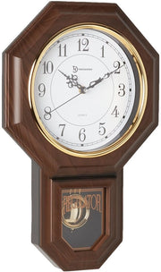 Orologio da Muro con Campana Westminster in Legno Imitato, 44 x 28 cm, Noce