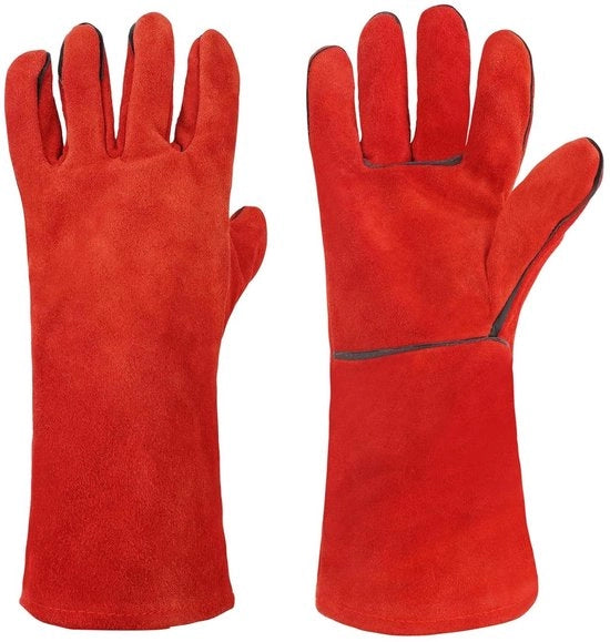Maniche da cucina e griglia resistenti al calore rosse | Unisex | Maniche da forno e da cucina | Per grigliare e cucinare | Resistenti al calore | Maniche da lama